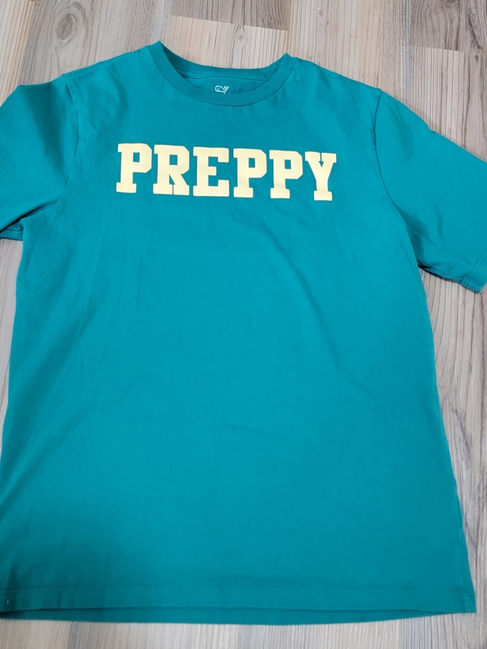Vineyard Vines Teal Tee with Yellow PREPPY Graphic Vineyard Vines Boys L